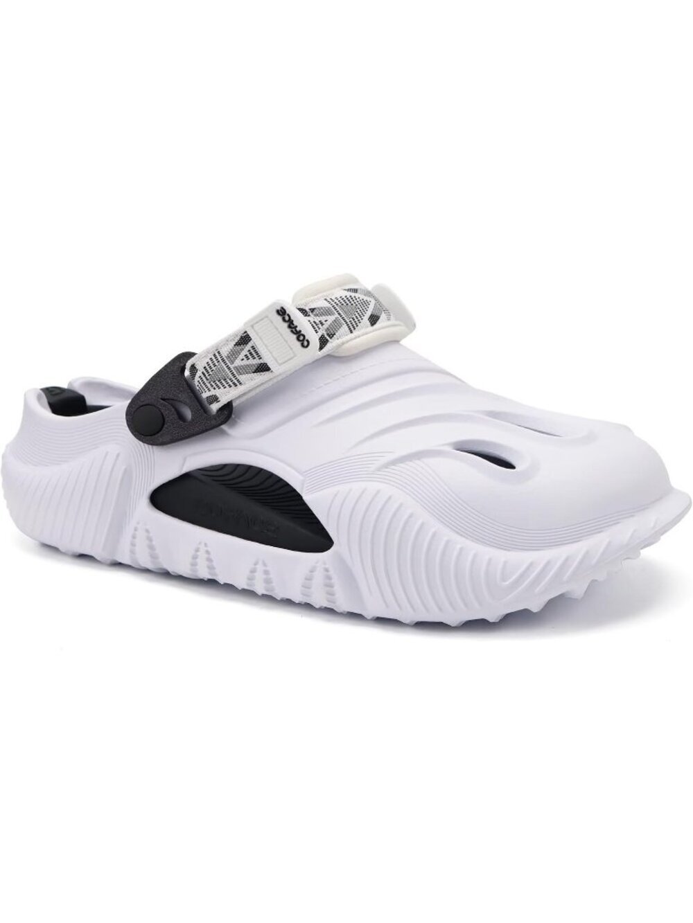 Men's White Black Recovery Clogs Comfortable Orthopedic Mules Thick Sandal Shoes